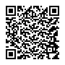 Código QR para número de teléfono +12144914354