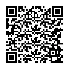 QR Code สำหรับหมายเลขโทรศัพท์ +12144942466