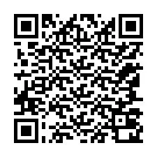 QR Code สำหรับหมายเลขโทรศัพท์ +12147020189