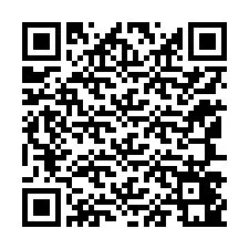 QR-koodi puhelinnumerolle +12147441602