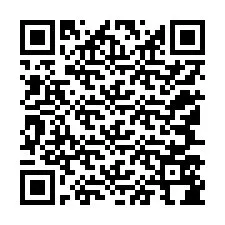 Kode QR untuk nomor Telepon +12147584338