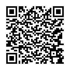 QR-koodi puhelinnumerolle +12147584534