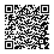 QR-код для номера телефона +12147658666