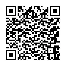 QR kód a telefonszámhoz +12147665076