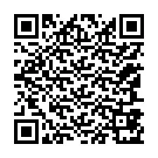 QR Code สำหรับหมายเลขโทรศัพท์ +12147871019