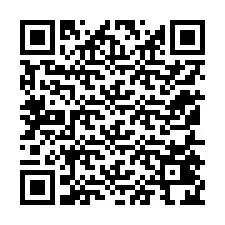 QR-код для номера телефона +12155424306