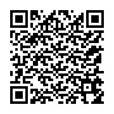 QR Code สำหรับหมายเลขโทรศัพท์ +12155654444