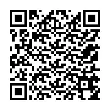 QR-код для номера телефона +12155654447