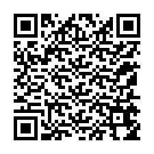 Codice QR per il numero di telefono +12155654450