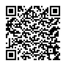 QR kód a telefonszámhoz +12155654455