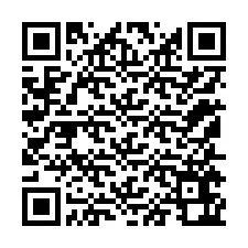 Código QR para número de telefone +12155662661