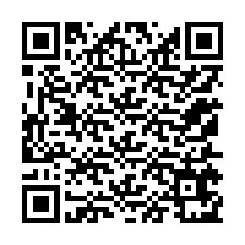 QR-код для номера телефона +12155671443