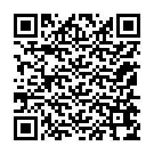 Codice QR per il numero di telefono +12155674255