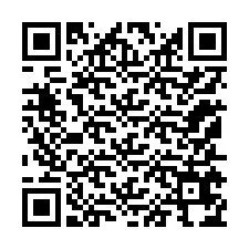 QR-Code für Telefonnummer +12155674475