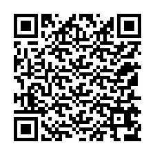 Código QR para número de telefone +12155676454