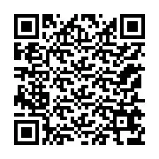 QR-koodi puhelinnumerolle +12155676455