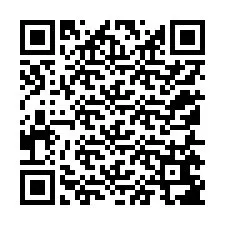 Código QR para número de teléfono +12155687208