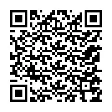 QR kód a telefonszámhoz +12155774347