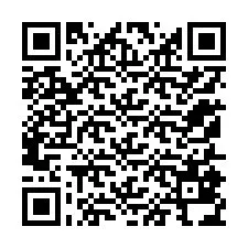 QR kód a telefonszámhoz +12155834543