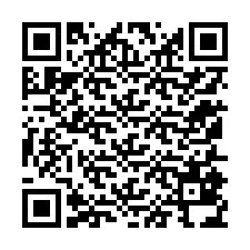 Código QR para número de telefone +12155834546