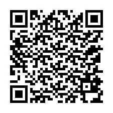 QR-koodi puhelinnumerolle +12155834558