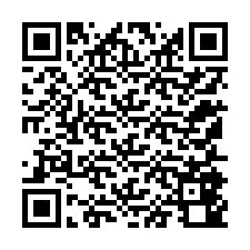 Código QR para número de telefone +12155840934