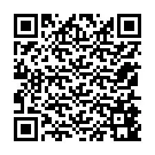 QR Code สำหรับหมายเลขโทรศัพท์ +12155841547