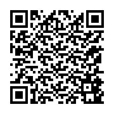 QR-код для номера телефона +12155841552