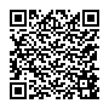 QR-код для номера телефона +12155841556