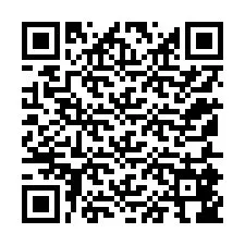 Kode QR untuk nomor Telepon +12155846404