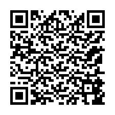 Código QR para número de teléfono +12155846415