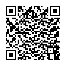 QR kód a telefonszámhoz +12155848644