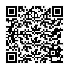 Código QR para número de telefone +12155870043