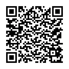 QR-koodi puhelinnumerolle +12155871493