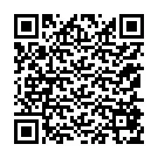 QR-koodi puhelinnumerolle +12155875612