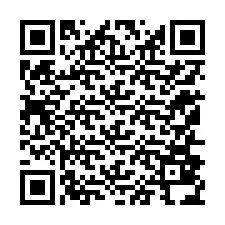 QR-код для номера телефона +12156834372