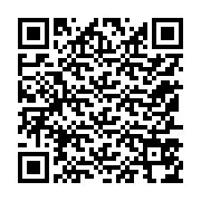 QR-код для номера телефона +12157574466