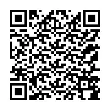 QR-koodi puhelinnumerolle +12157584620