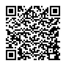 QR-koodi puhelinnumerolle +12158580956