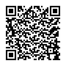 Código QR para número de teléfono +12158584249