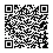 QR-koodi puhelinnumerolle +12158586007