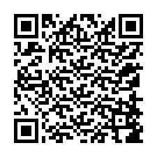 QR-koodi puhelinnumerolle +12158586208