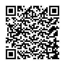 Codice QR per il numero di telefono +12158587101