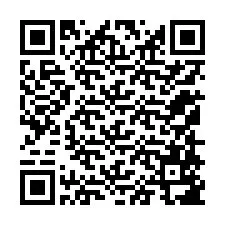 QR-код для номера телефона +12158587573