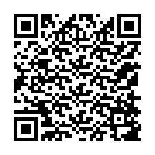 Kode QR untuk nomor Telepon +12158587643