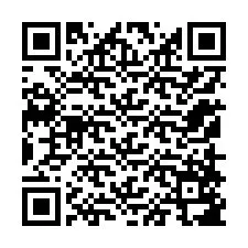 Código QR para número de teléfono +12158587647