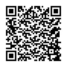 Código QR para número de teléfono +12158587653