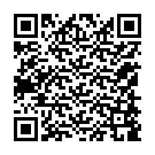 Código QR para número de teléfono +12158589073