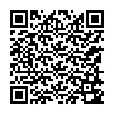 Codice QR per il numero di telefono +12158742064