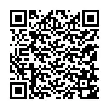 QR-koodi puhelinnumerolle +12158742532